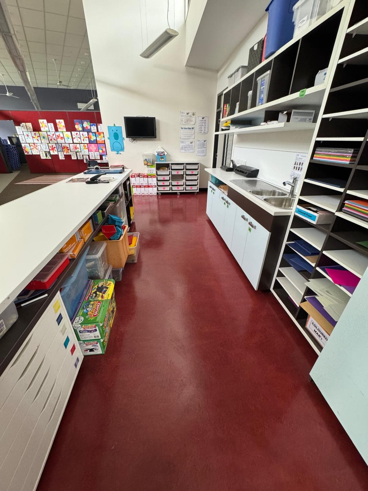 Clean organized classroom environment